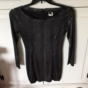 Metallic black dress 👗